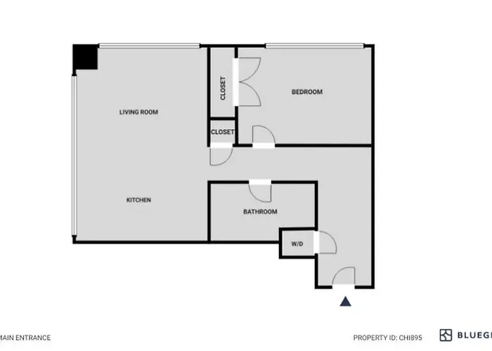 Apartment River North 1br W Gym Lounge Roof Nr Riverwalk Chi-895 Chicago
